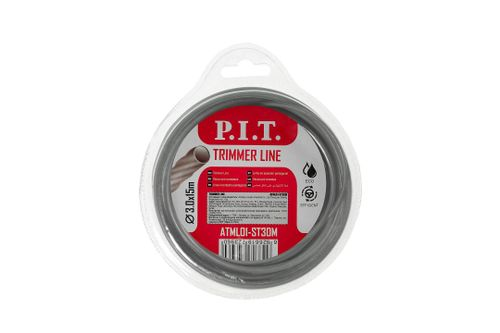 Леска для триммера P.I.T. с металлическим сердечником 15м 3мм, вид