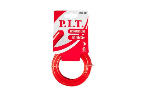 Леска для триммера P.I.T. квадрат 1,6мм 15м, вид