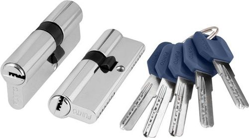 Цилиндровый механизм PUNTO (Z400/90) Z4000Key90(40+10+40) CP хром, изображение
