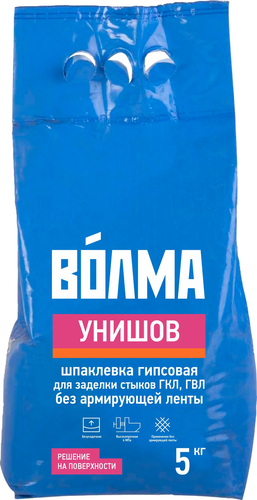 Шпаклевка гипсовая Волма универсальный шов 5 кг, вид