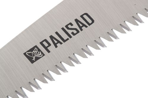 Пила садовая PALISAD складная 150 мм, с пластиковой обрезиненной рукояткой, крупный план