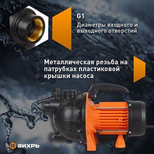 Насос поверхностный ВИХРЬ 900Вт, ПН-900, фотография