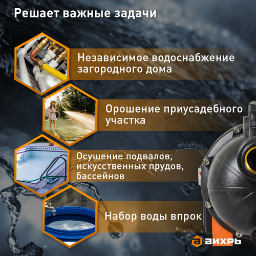 Насос поверхностный ВИХРЬ 900Вт, ПН-900, изображение