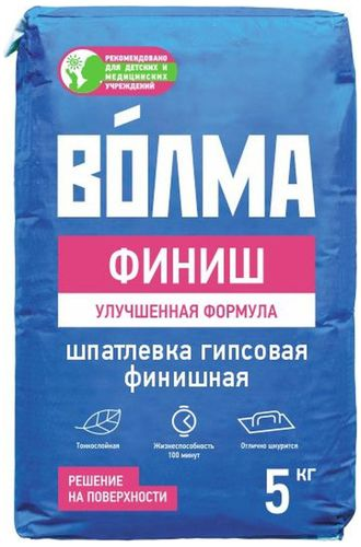 Шпаклевка финишная гипсовая Волма 5 кг, изображение