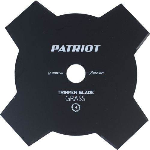 Нож для триммера PATRIOT 230x25,4мм, TBS-4, картинка
