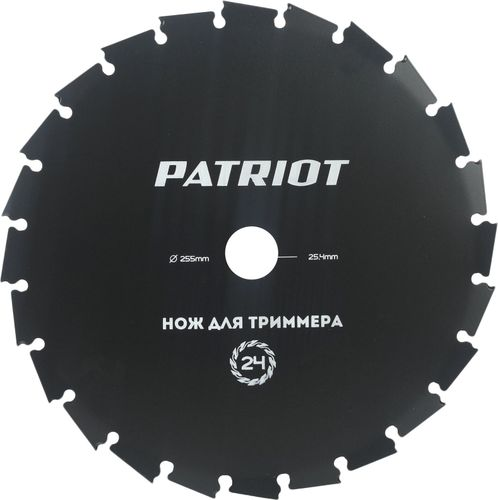 Нож для триммера PATRIOT 255x25,4мм, TBM-24, картинка