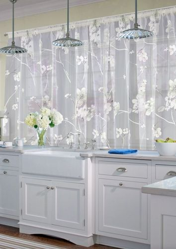 Штора на тесьме "Sakura - K" ширина 265 см высота 175 см., изображение