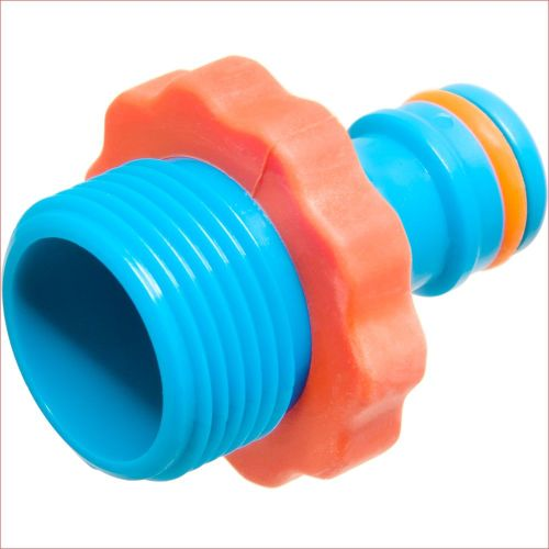 Штуцер под коннектор MASTERPROF 3/4", пластик, крупный план