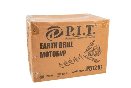 Мотобур бензиновый P.I.T. 2,4лс, P51210, крупный план