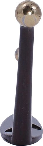 Крючок мебельный Larvij LK0401AB двойной антик латунь, фотография