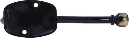 Крючок мебельный Larvij LK0405AB Английский двойной антик латунь, фотография