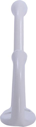 Крючок мебельный Larvij LK0401WH двойной белый, фото