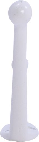 Крючок мебельный Larvij LK0401WH двойной белый, изображение