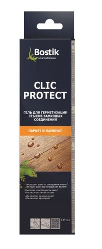 Герметик силиконовый специальный Bostik Clic Protect прозрачный 125 мл, фото