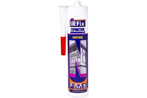 Герметик силиконовый нейтральный IRFIX NEUTRAL 310 мл белый, детальное фото