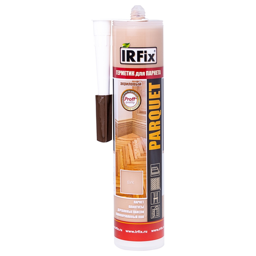 Акриловый герметик для паркета IRFIX PARQUET 310 мл "Бук", изображение