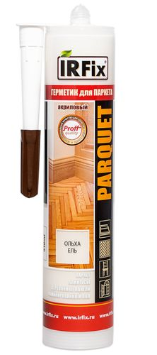 Акриловый герметик для паркета IRFIX PARQUET 310 мл "Ольха", детальное фото