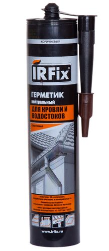 Герметик для кровли и водостоков нейтральный IRFIX 310 мл бесцветный, картинка