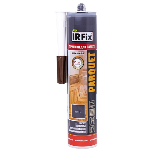 Акриловый герметик для паркета IRFIX PARQUET 310 мл "Венге", изображение