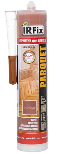 Акриловый герметик для паркета IRFIX PARQUET 310 мл "Махагон", картинка