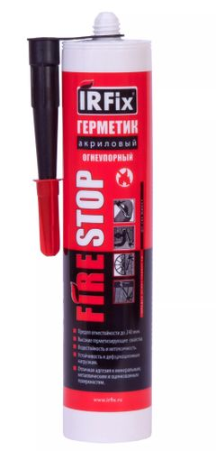 Герметик IRFIX FIRESTOP акриловый огнеупорный 310мл, картинка