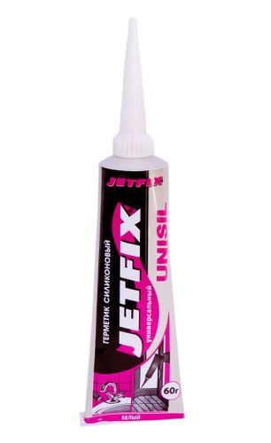 Герметик силиконовый универсальный JETFIX UNISIL 60 мл белый, фотография