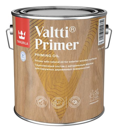 Грунтовка-антисептик Tikkurila/Tikkivala Valtti primer 2,7 л, вид