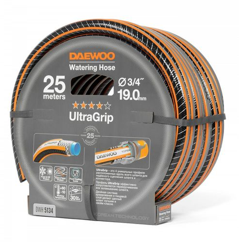 Шланг садовый DAEWOO 3/4" 25м, Dwh 5134, крупный план