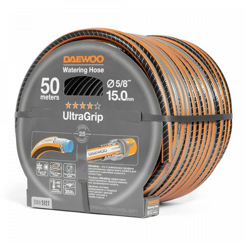 Шланг садовый DAEWOO 5/8" 50м, Dwh 5127, крупный план
