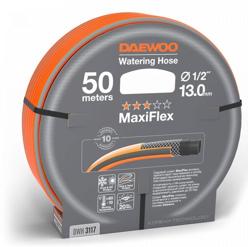 Шланг садовый DAEWOO Maxiflex 1/2" 50м, фото