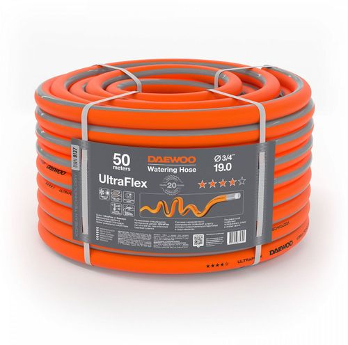 Шланг садовый DAEWOO Ultraflex 3/4" 50м, картинка