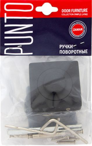 Завертка дверная PUNTO BK6 QL BL-24 черный, крупный план