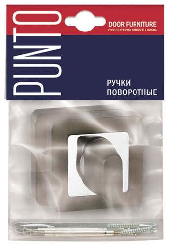 Дверная ручка для межкомнатной двери PUNTO QL графит, детальное фото