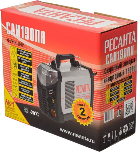Сварочный инвертор РЕСАНТА САИ 190 ПН (65/19), вид