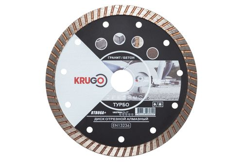 Алмазный диск KRUGO 150 x 2.2 x 22.23 x 10 мм Турбо универсальный, вид