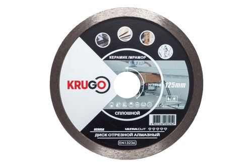 Алмазный диск KRUGO 125 x 1.4 x 22.23 x 8 мм мрамор/керамика, изображение