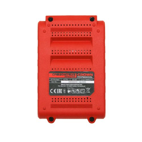 Батарея аккумуляторная CROWN CAB204015XE 20В 4,0 Ач, изображение