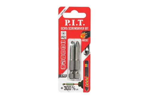 Бита P.I.T. GCR15 PH2x50 мм 2 шт в уп.(ASDR05-50PH2), детальное фото