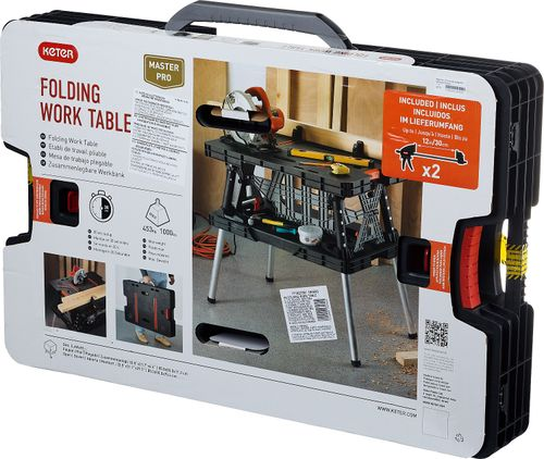 Верстак складной столярный KETER FOLDING 850х550х755 мм, изображение