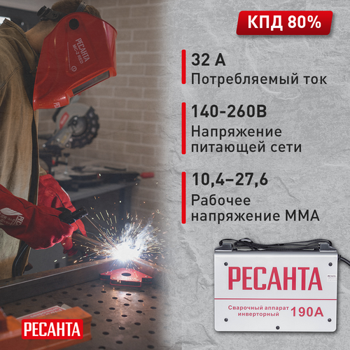 Сварочный инвертор РЕСАНТА САИ 190, фотография