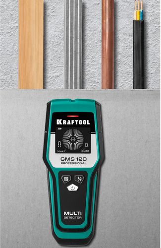 KRAFTOOL GMS 120 ЖК дисплей, Универсальный детектор, вид