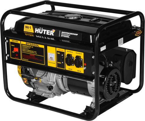 Бензиновый генератор HUTER DY6500L, фотография