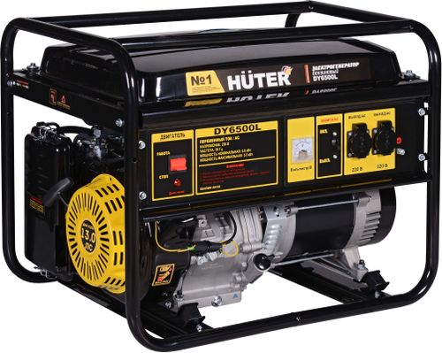 Бензиновый генератор HUTER DY6500L, фотография