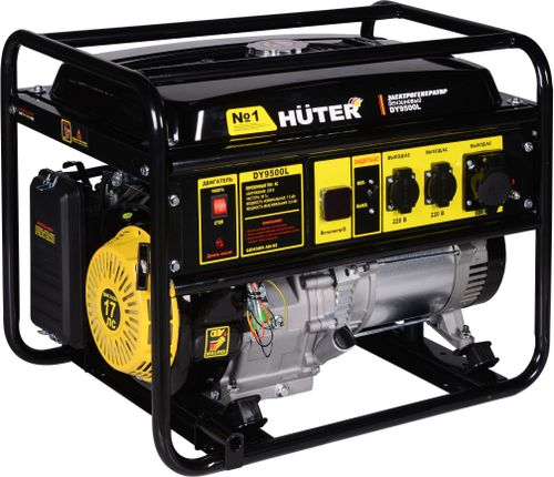 Бензиновый генератор HUTER DY9500L, изображение
