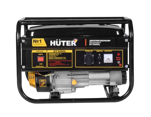 Бензиновый генератор HUTER DY3000L, крупный план