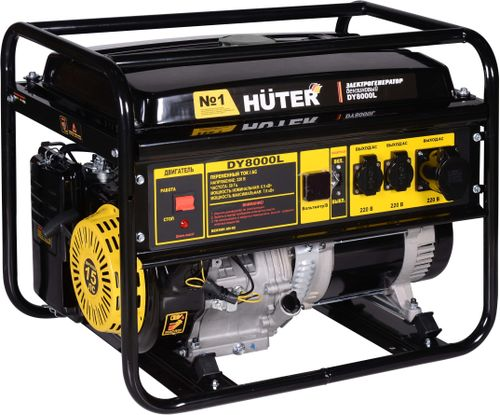 Бензиновый генератор HUTER DY8000L, вид