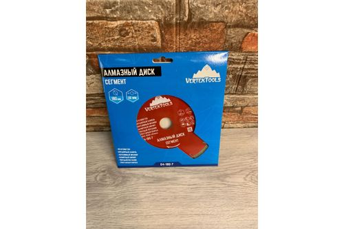 Алмазный диск сегментный VERTEX 180х22 мм VERTEXTOOLS 04-180-7, детальное фото