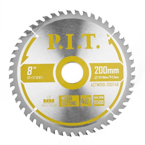 Диск пильный P.I.T. 200x32/30x1,4 мм 48T ACTW10-200T48, вид