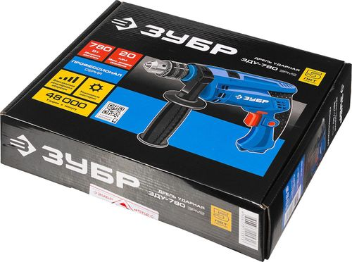 Дрель сетевая ударная ЗУБР Профессионал ЗДУ-780 ЭРМ2 780 Вт, фотография