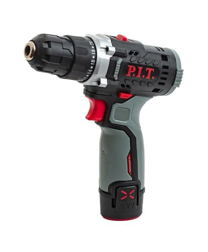 Дрель аккумуляторная P.I.T. PBM12K-10A/2 X-DRIVER 12В с 2 АКБ и З/У, крупный план